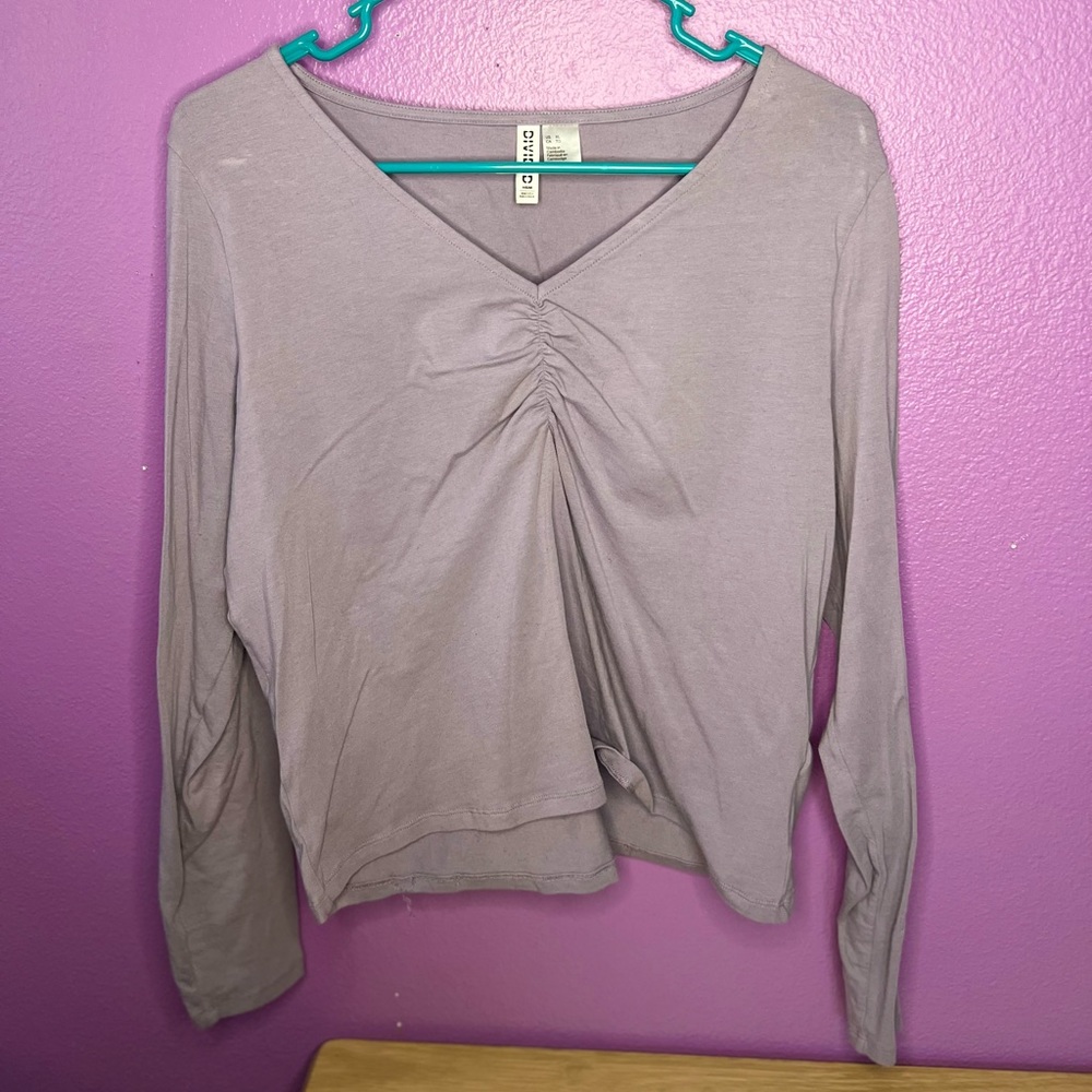 Purple Cropped Top